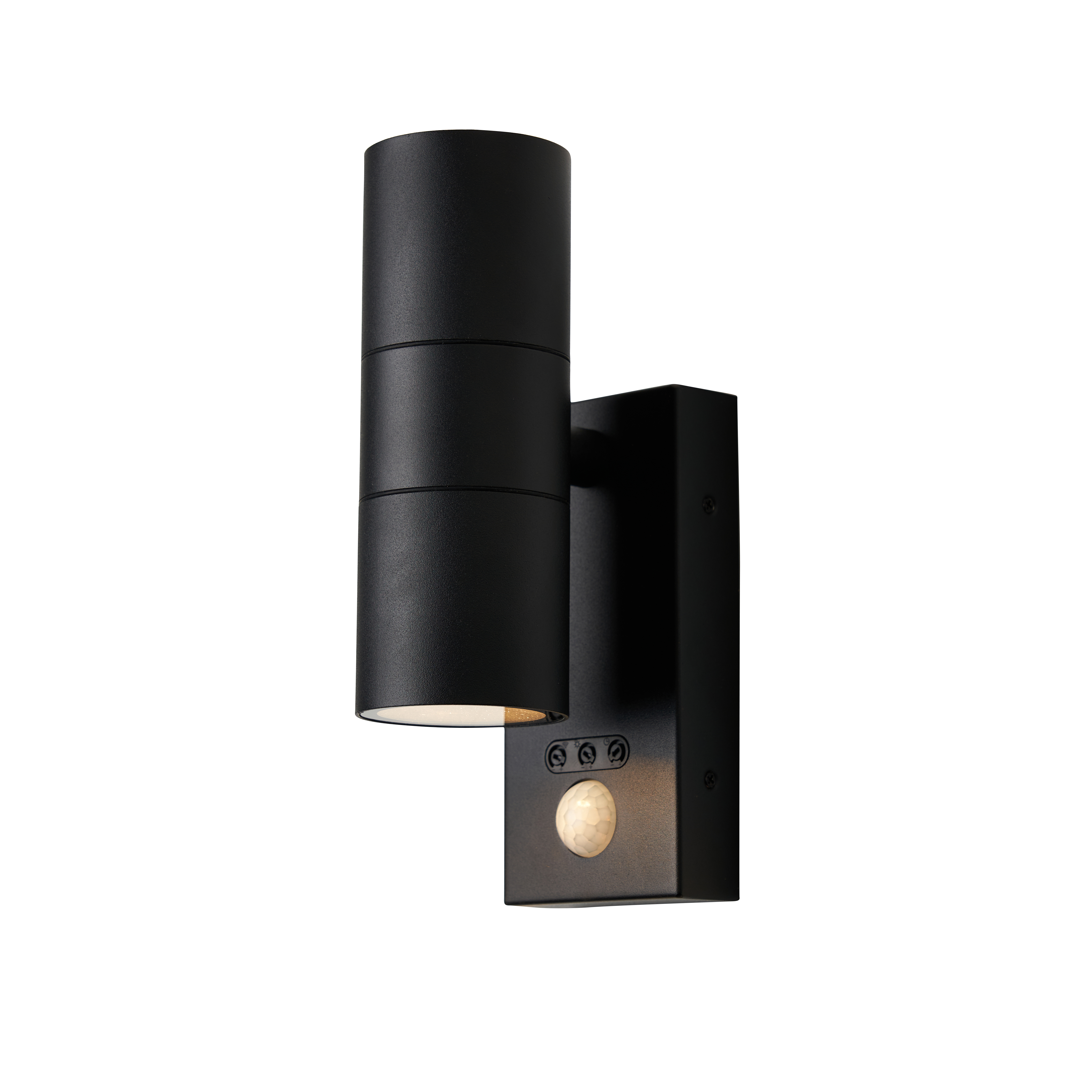 Leto Outdoor Wall Light with PIR Sensor Black